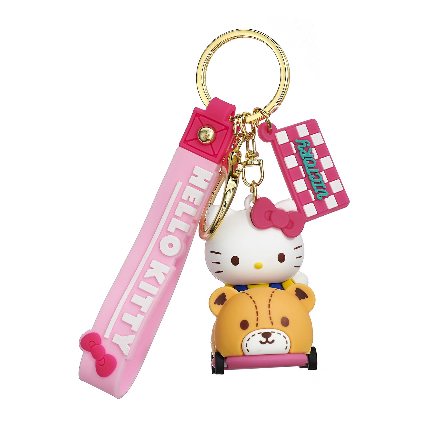 Sanrio Sanrio, cute fresh backpack accessory, universal doll, keychain, with little bears