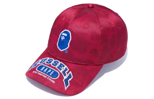 A BATHING APE Baseball Caps Unisex Red