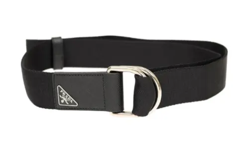 PRADA Belts Men's Black Width 3.5CM