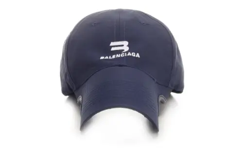 Balenciaga Letter Print Baseball Caps Women's Blue