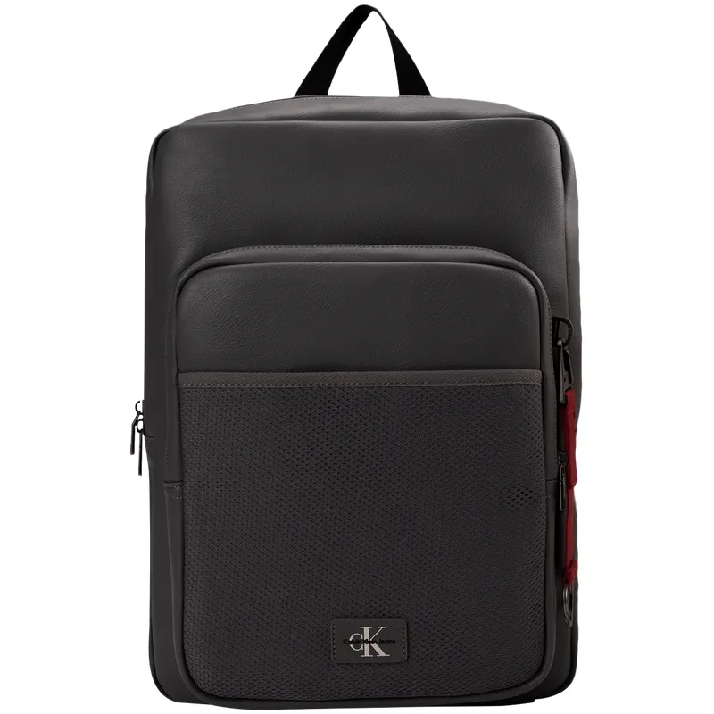CALVIN KLEIN Blended Material Backpack Men's Moon Mist Gray