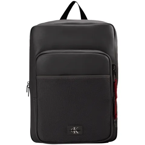 CALVIN KLEIN Blended Material Backpack Men's Moon Mist Gray