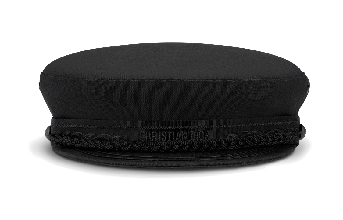 DIOR Dior logo embroidered strip cotton other hats women's black