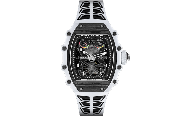 RICHARD MILLE Richard Mille manual mechanical movement Richard Mille limited edition men's watch Swiss watch 42.68*50.12mm black dial titanium alloy case rubber strap
