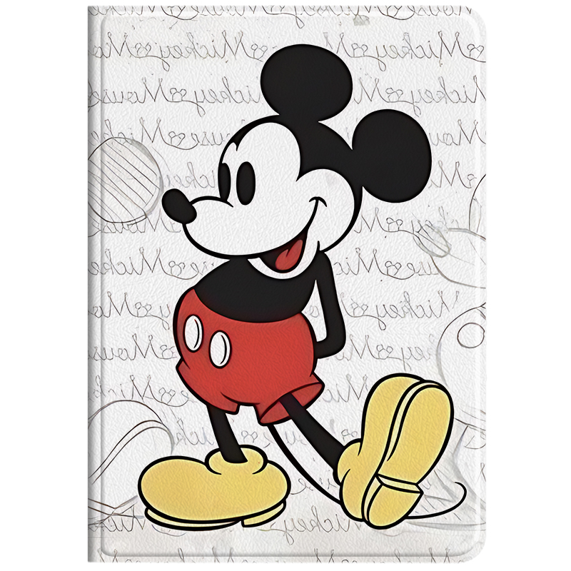 Disney Disney Mickey Classic Pattern Soft Shell IPAD Folding Case Holder Apple/apple Suitable for iPad Pro 2022/2021/2020 version 12.9/11/10.9-inch full screen tablet protective case