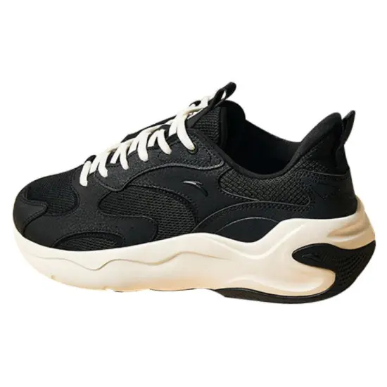 ANTA Chunky Sneakers Men Low-Top Black