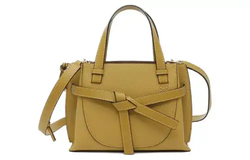 LOEWE Leather Shoulder Bag, Crossbody Bag, Handbag Women's Ochre