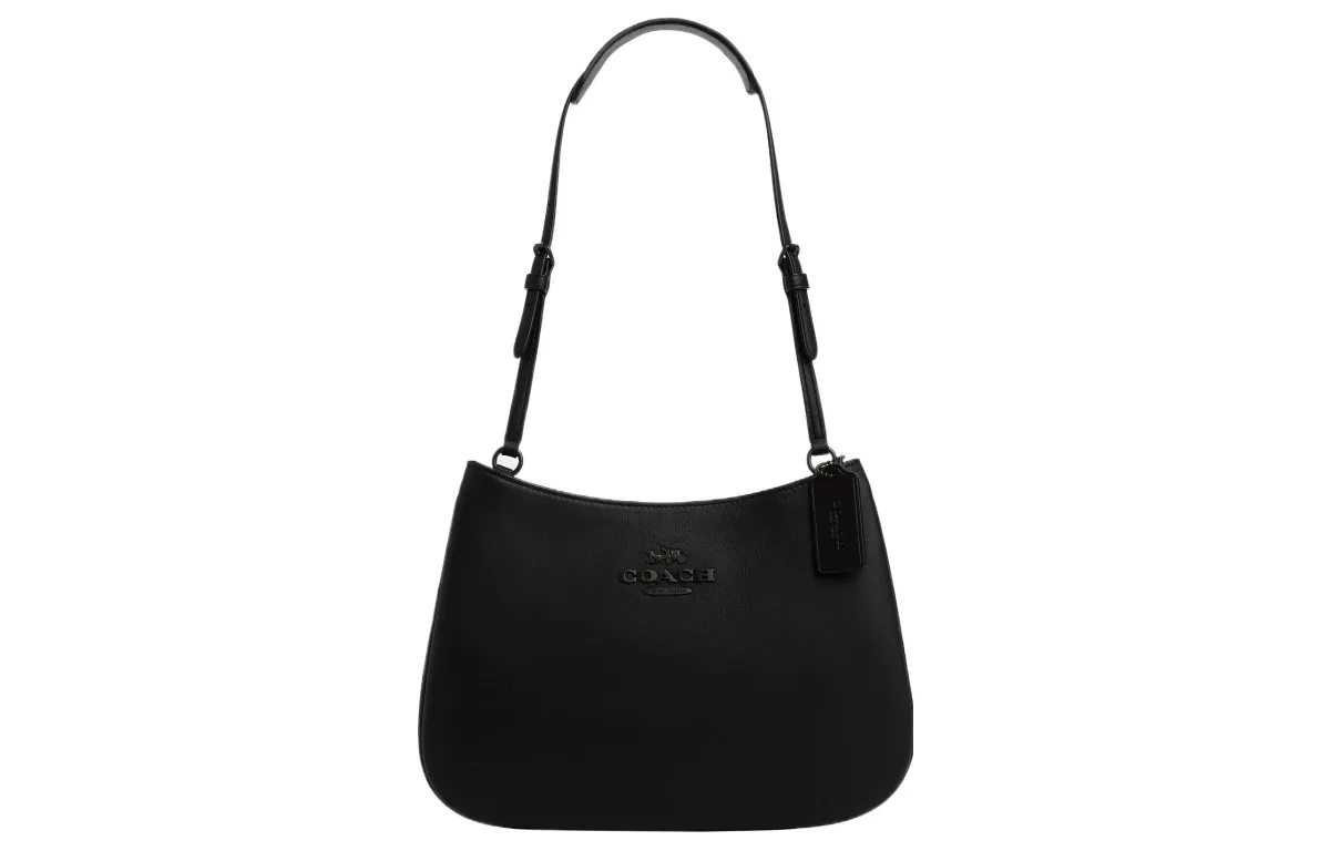 COACH Penelope Cow Leather Handbag, Shoulder Bag Large Women's Black