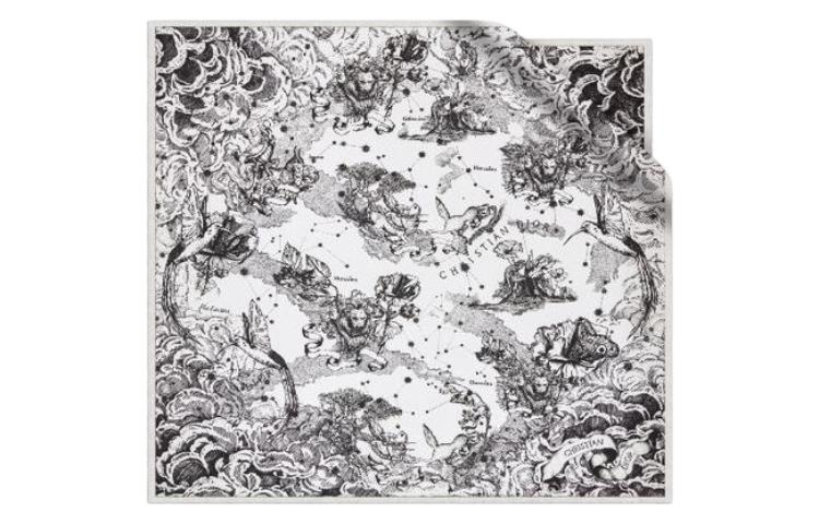DIOR Patterned Print Scarves Women's Black