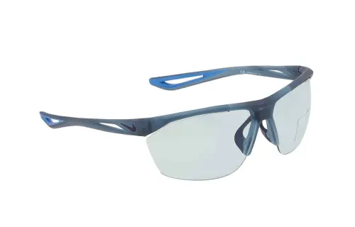 Nike Plastic Irregular Shape Sunglasses Unisex Blue