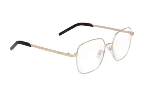 KENZO Metal Square Eyeglass Frames Unisex Gold