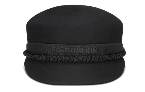 DIOR Wool Felt Hats & Caps Women's Black