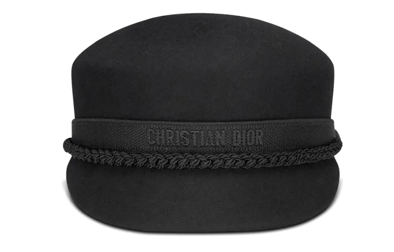 DIOR Wool Felt Hats & Caps Women's Black
