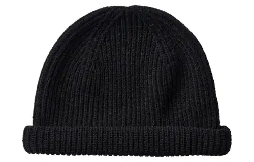 UNIQLO Acrylic, Sheep Wool, Polyamide, Polyester Beanies Women's Black
