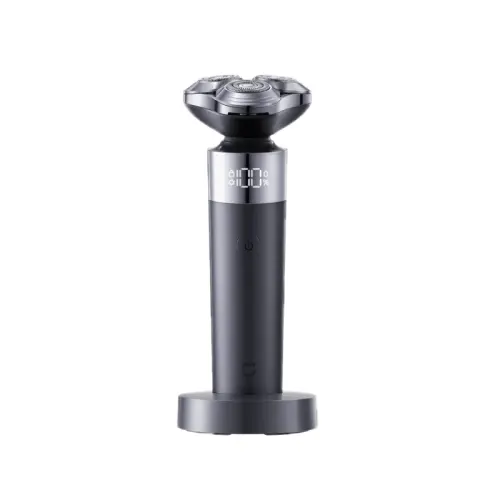 Xiaomi S302 rotary electric shaver, stainless steel body washable, double-ring curved blade, smooth skin feel, no-disassembly and quick-wash head, 360° floating veneer, digital display