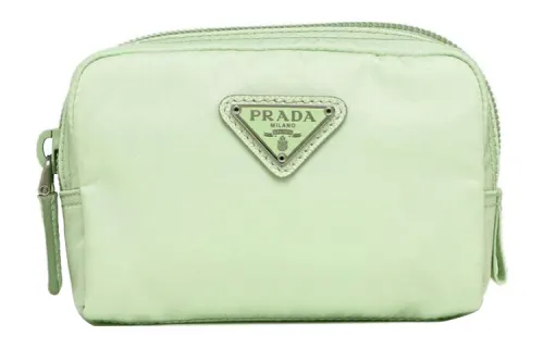 PRADA Fabric Clutch Women's Green