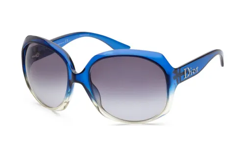DIOR Irregular Shape Sunglasses Unisex Blue