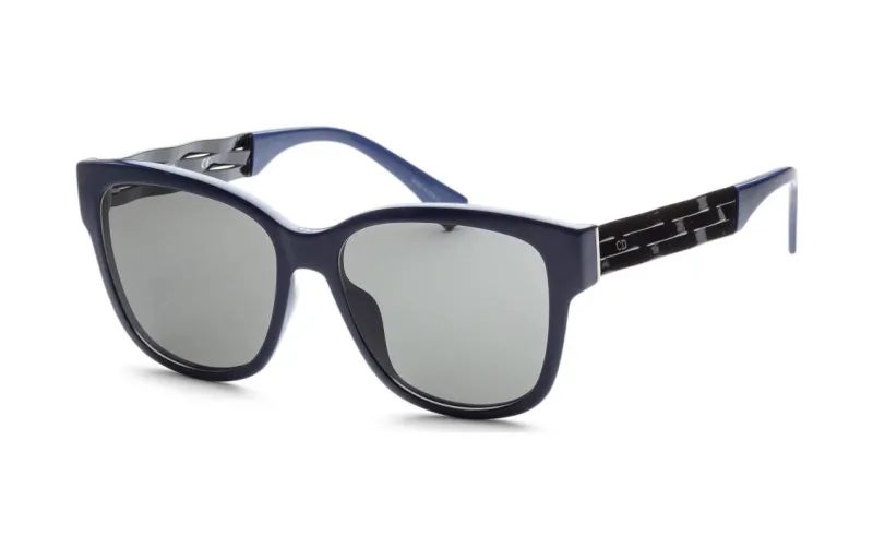 DIOR Plastic Butterfly Sunglasses Unisex Blue