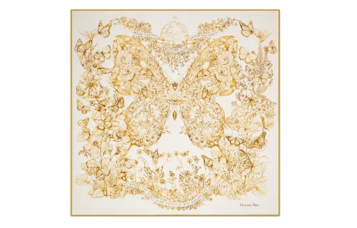 DIOR Scarves Women's White/Gold