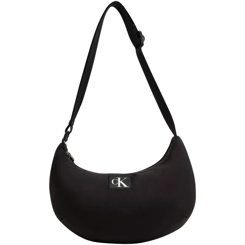CALVIN KLEIN Fabric Shoulder Bag Medium Women's Space Black