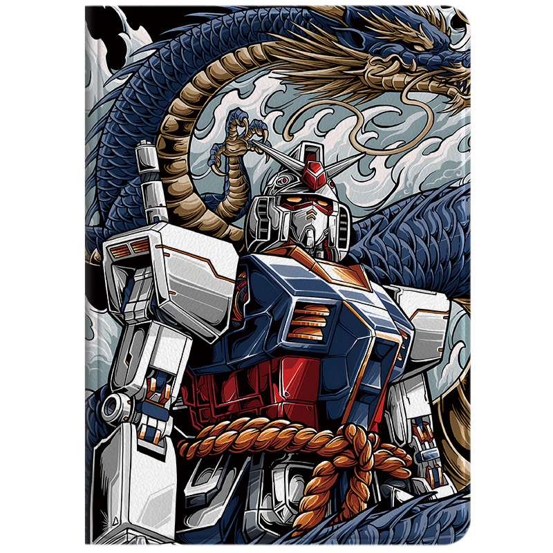 US 10 cents MSMF Gundam Anti-scratch Soft Shell IPAD Case Premium Folding Stand Apple/apple Suitable for iPad Pro 2022/2021/2020 version 12.9/11/10.9 inch full screen tablet case