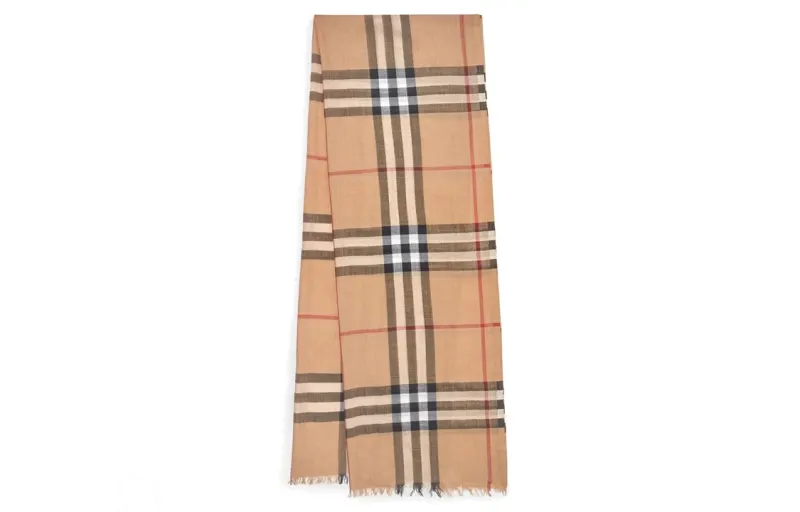Burberry Knit Scarves Men's Camel