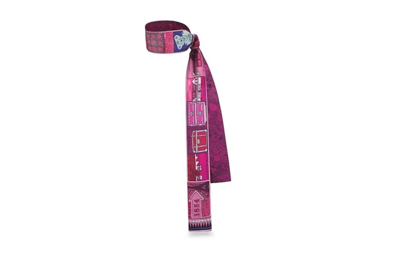 LOUIS VUITTON Printed Pattern Scarves Women's Purple