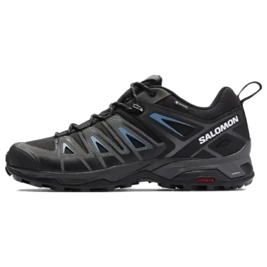 SALOMON X Ultra Pioneer Hiking / Trekking Shoes Men Low-top Black/Blue