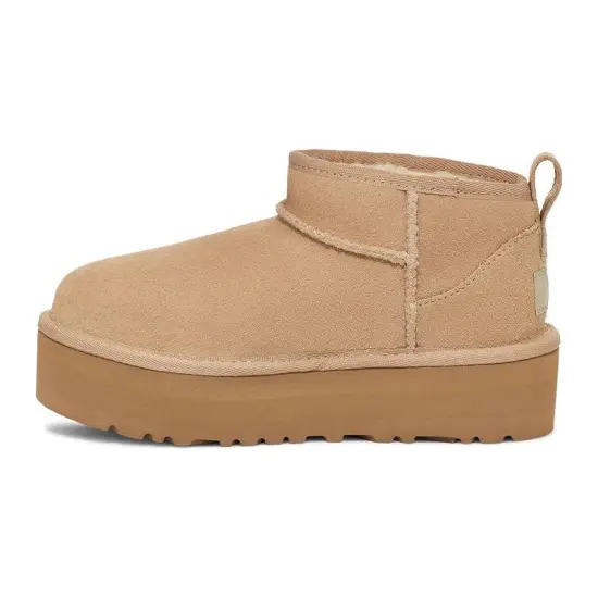 UGG Kids Classic Ultra Mini Platform 'Sand' Boots