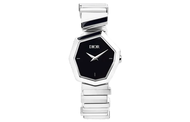 DIOR Wrist Watches Quartz Movement Stainless Steel Strap Black Dial Men's Watches 30m Water Resistant