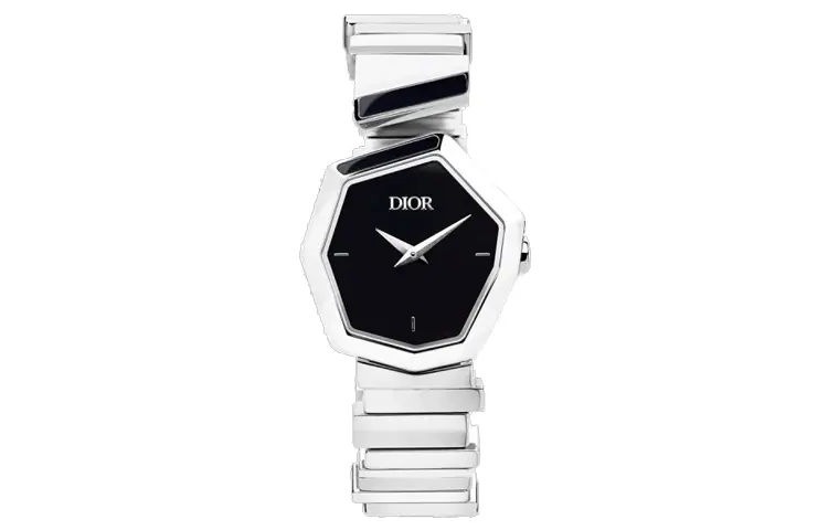 DIOR Wrist Watches Quartz Movement Stainless Steel Strap Black Dial Men's Watches 30m Water Resistant