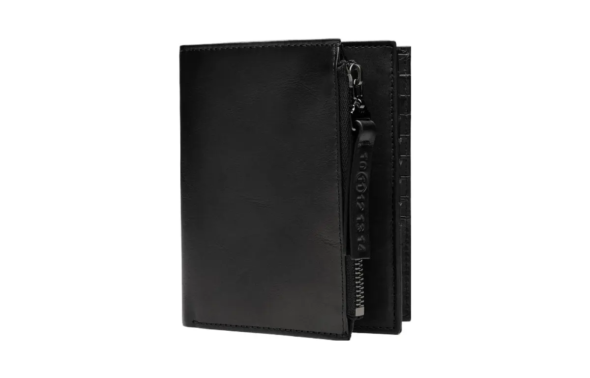 Maison Margiela Smooth Calfskin Wallet Women's Black