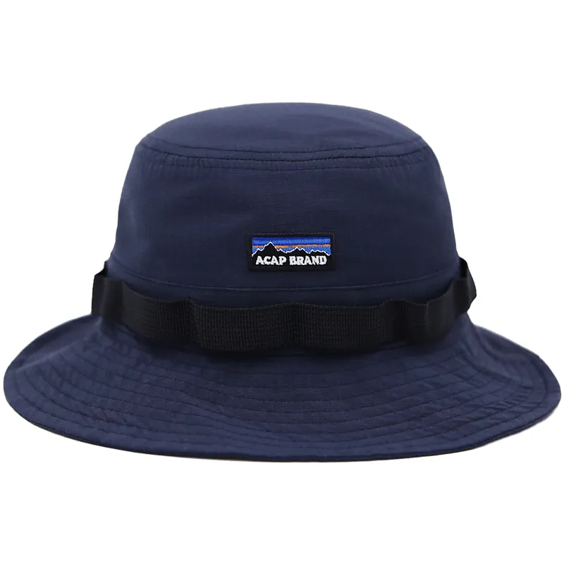 ACAP Cotton Bucket Hats Unisex Navy Blue
