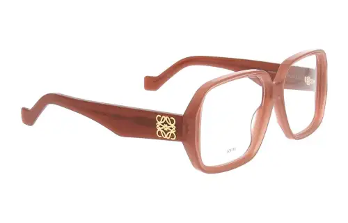 LOEWE Acetate Irregular Shape Eyeglass Frames Women's Brown
