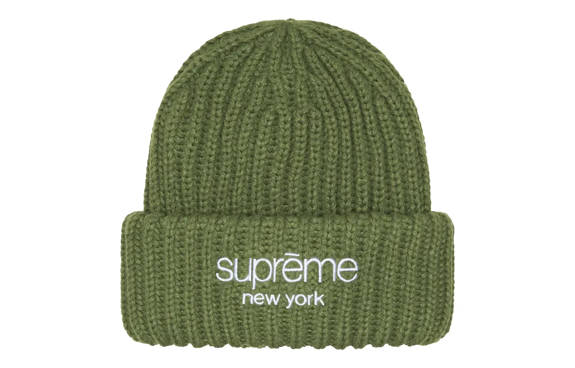 Supreme Classic Logo Chunky Ribbed Beanie