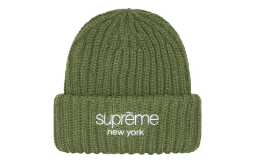 Supreme Classic Logo Chunky Ribbed Beanie