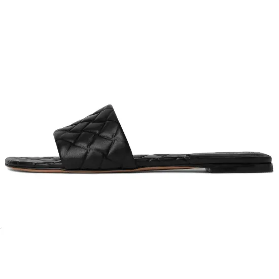 Bottega Veneta Quilted Slip-On Sandals Women's