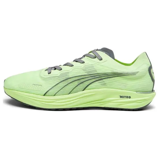PUMA Liberate Nitro 2 Anti Slip Wear Resistant Low Top Running Shoes Men's Green
