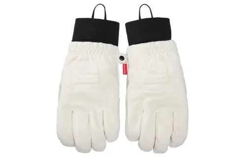 Supreme Suede Gloves Unisex White