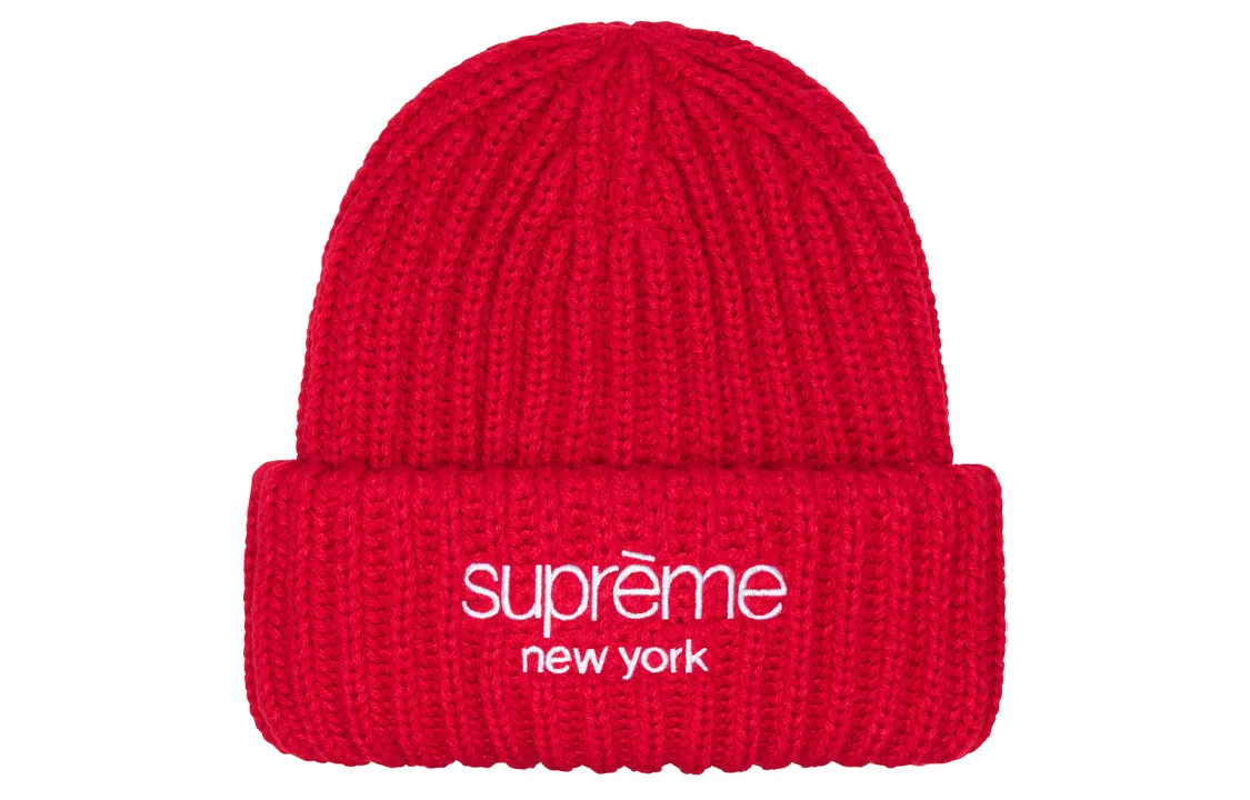 Supreme Classic Logo Chunky Ribbed Beanie