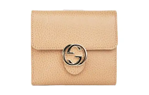 GUCCI Interlocked Gg Wallet Small Brown