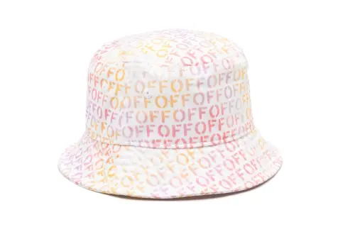 Off Kids Logo print Cotton Bucket Hat