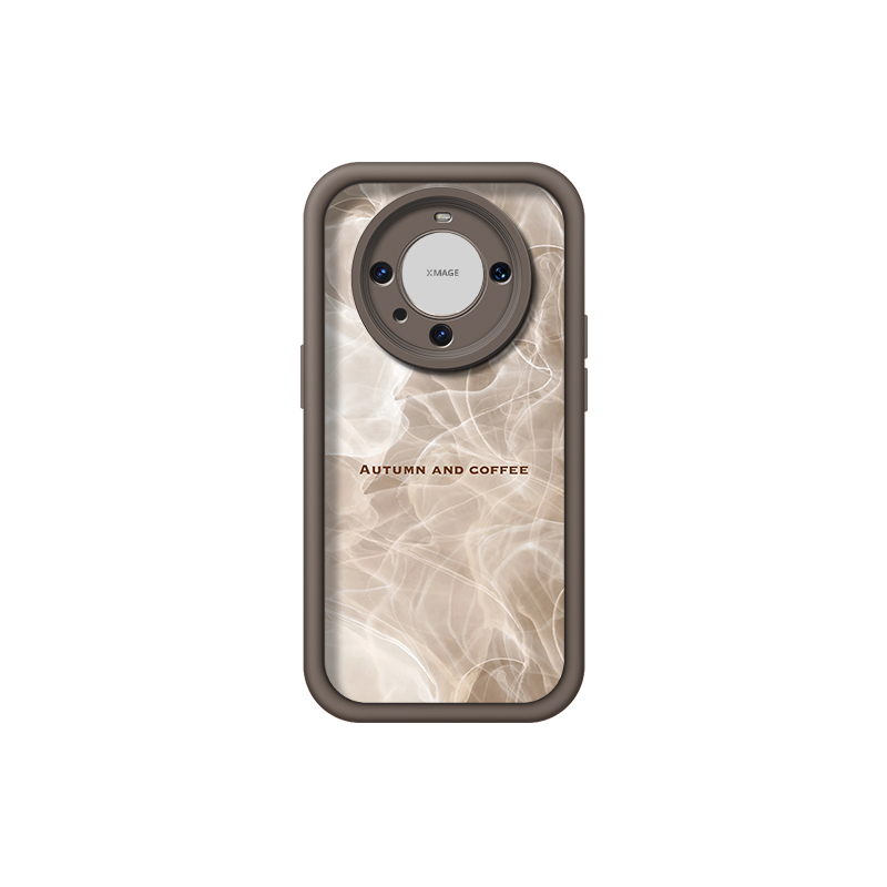 US 10 cents MSMF for Huawei/HUAWEI suitable for MATE40/M60/MT50PRO/P50/P60/P40/NOVA10/11PRO retro style coffee smudged high-end Internet celebrity personality trendy mobile phone case for men and women