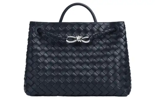 Bottega Veneta Andiamo Sheepskin Shoulder Bag, Crossbody Bag, Handbag Medium Women's Space Blue