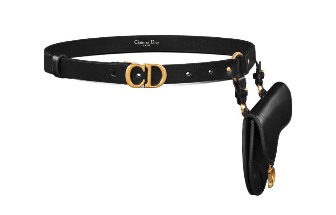 Женский ремень Dior B0481CBJM-M900 (черный)