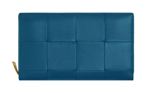 Bottega Veneta Intreccio Zip Around Wallet