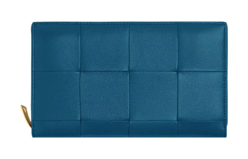 Bottega Veneta Intreccio Zip Around Wallet