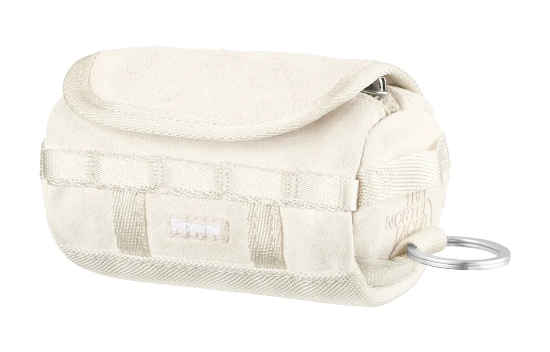 Supreme Suede Keychains Unisex White