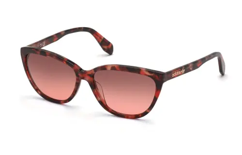 Adidas Originals Plastic Irregular Shape Sunglasses Women's Red