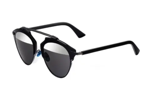 DIOR Irregular Shape Sunglasses Unisex Black